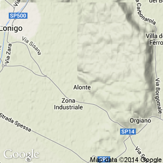 Mappa d'Alonte, Cartine Stradali e Foto Satellitari