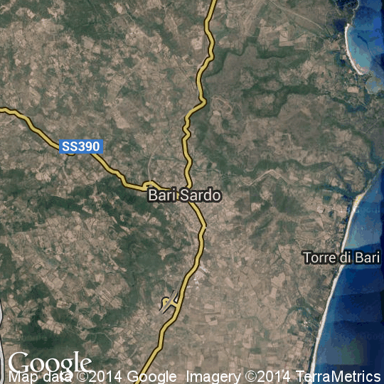 Mappa di Bari Sardo, Cartine Stradali e Foto Satellitari