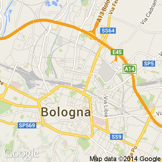 Mappa di Bologna, Cartine Stradali e Foto Satellitari