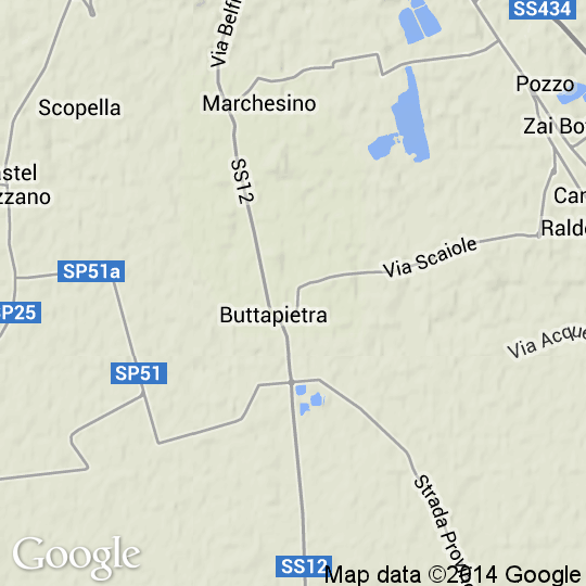 Mappa di Buttapietra, Cartine Stradali e Foto Satellitari