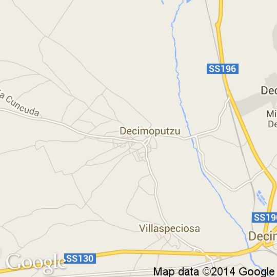 Mappa di Decimoputzu, Cartine Stradali e Foto Satellitari