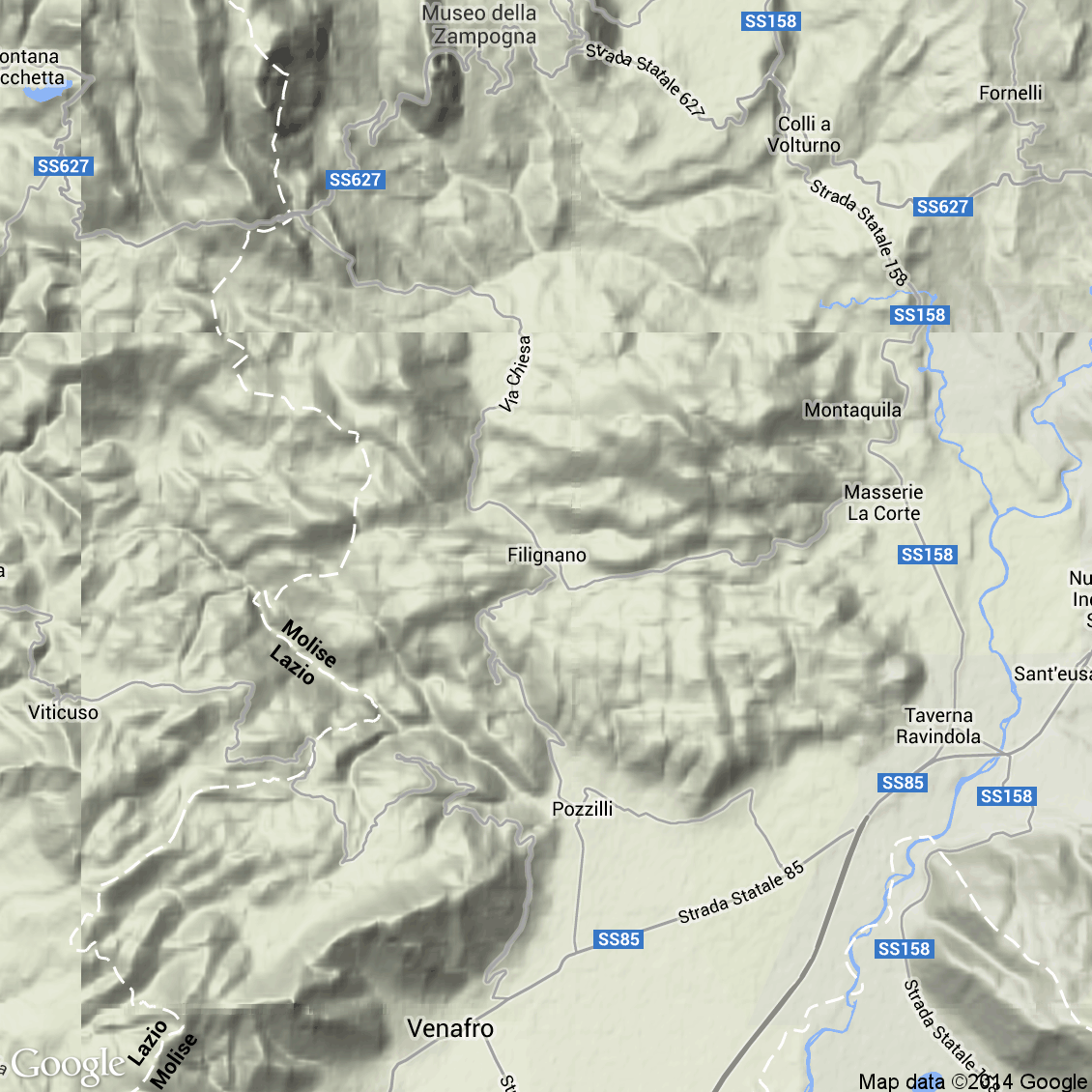 Foto aerea del Filignano vista terrain