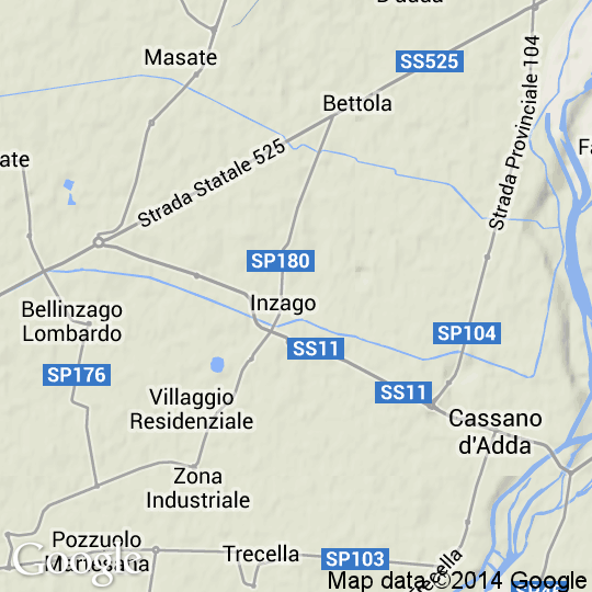 Lear Inzago Mappa d'Inzago, Cartine Stradali e Foto Satellitari
