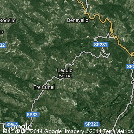 Mappa di Lequio Berria, Cartine Stradali e Foto Satellitari