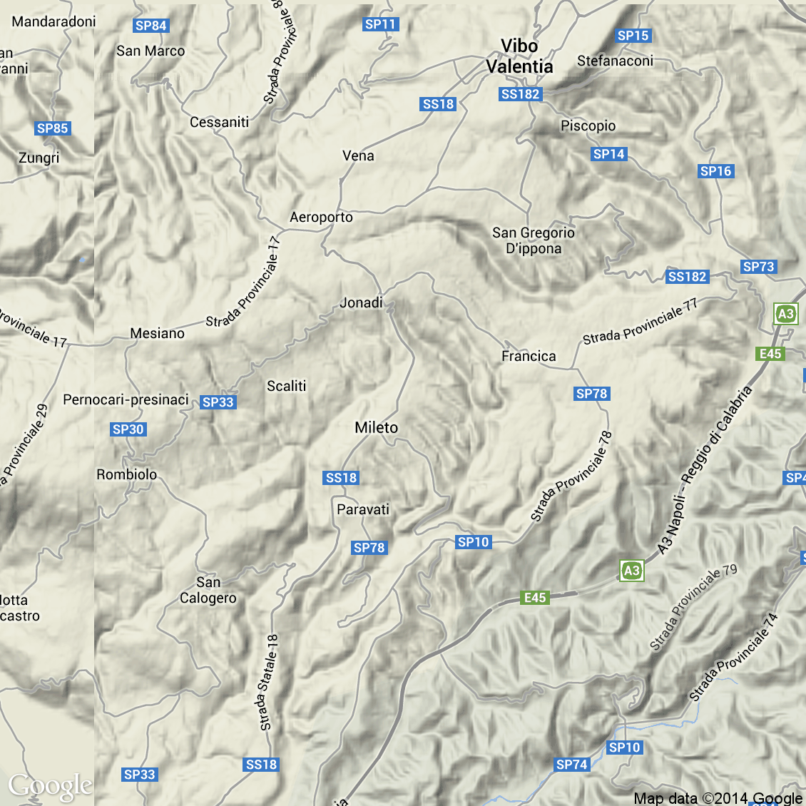 Foto aerea del Mileto vista terrain