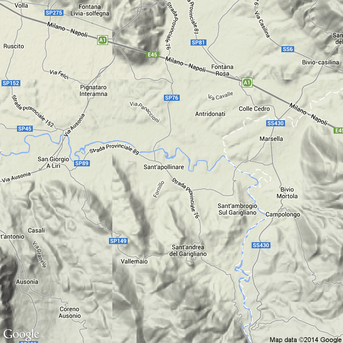 Foto aerea del Sant'Apollinare vista terrain