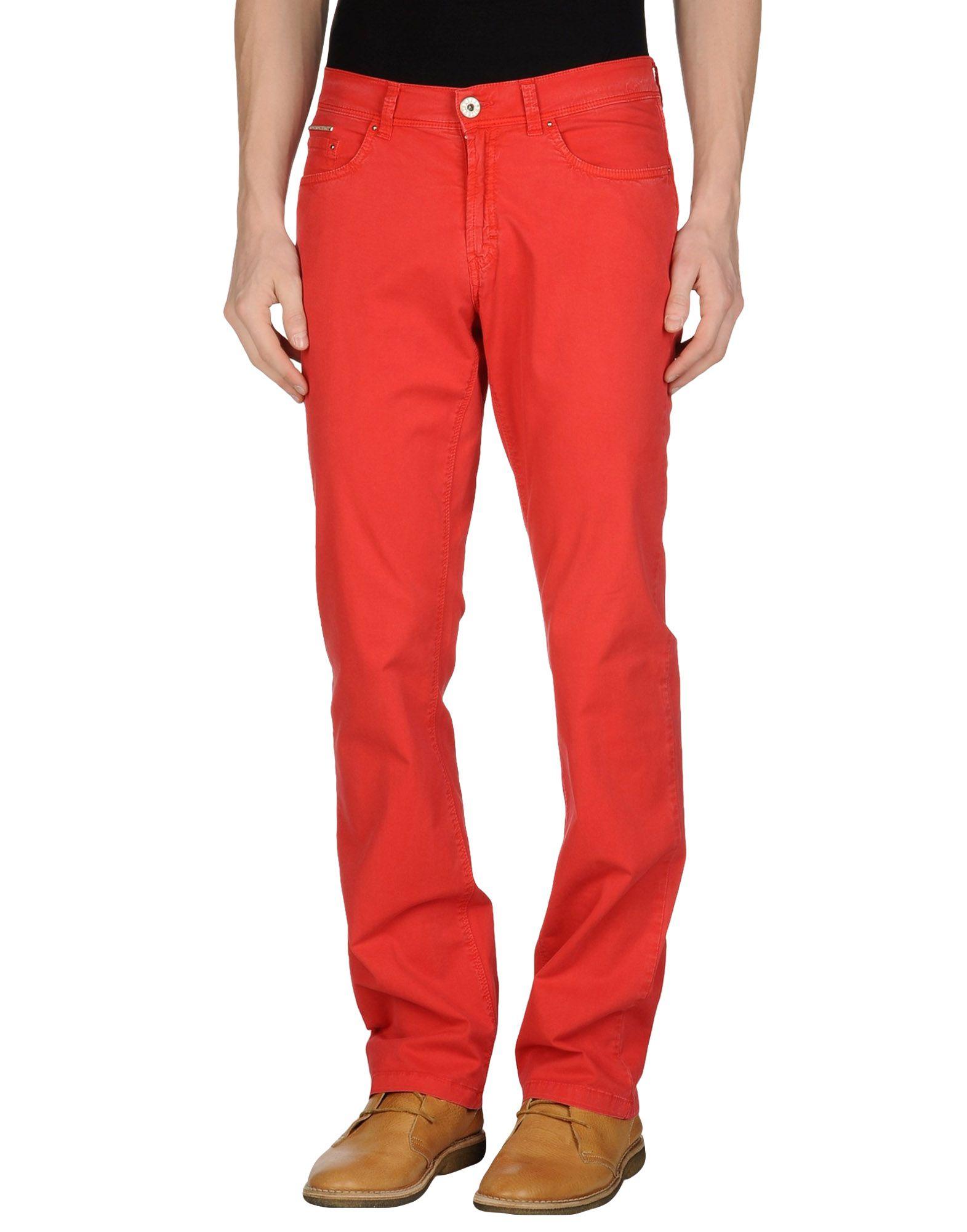Pantalone modello jeans arancione
